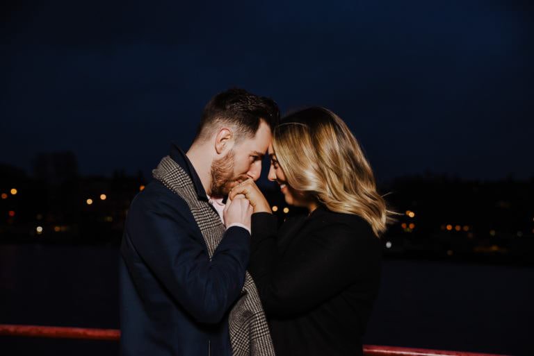 couple near Chelsea Bridge