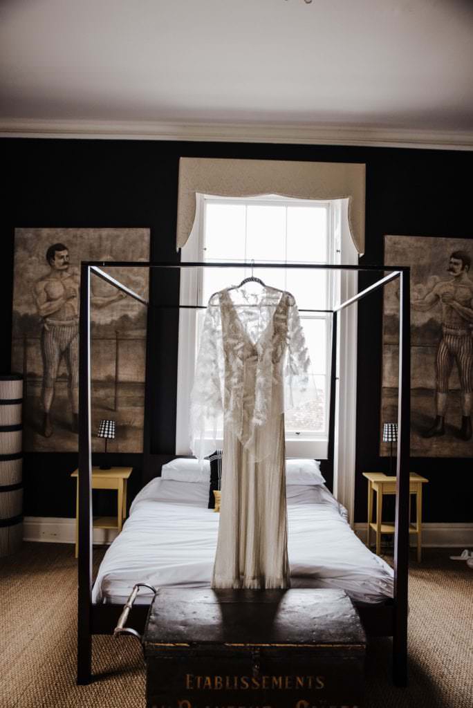 Fine art Wedding dress, London , Hammersmith Town Hall